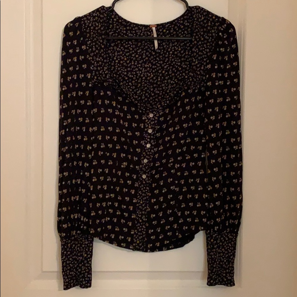 Free People Floral Top